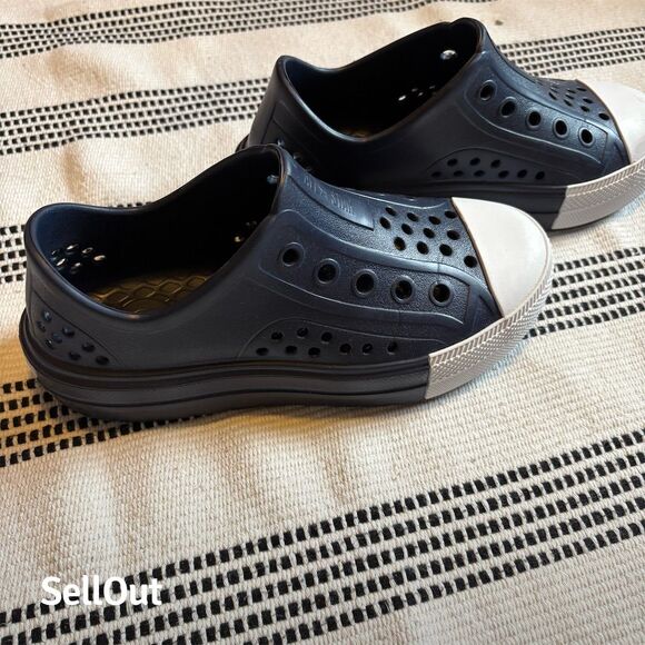 Converse Kids 4 unisex Chuck Taylor All Star Slip-On Sneakers Navy Size - Picture 9 of 11